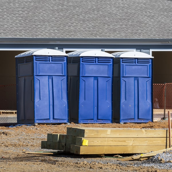 what is the expected delivery and pickup timeframe for the portable toilets in West Branch MI